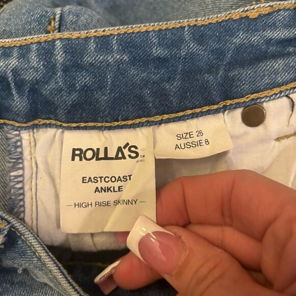 ROLLA’S High Waist Stretch Skinny Jeans Size 8/26 - Picture 8 of 8
